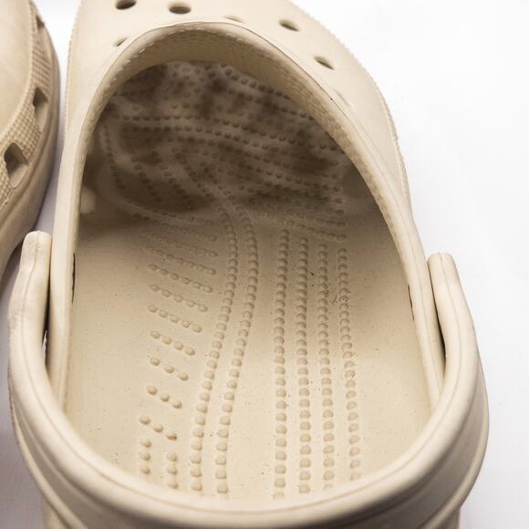 Title Crocs Beige Classic Clogs Size 11 Lightweight Comfort Slip On - Picture 6 of 6